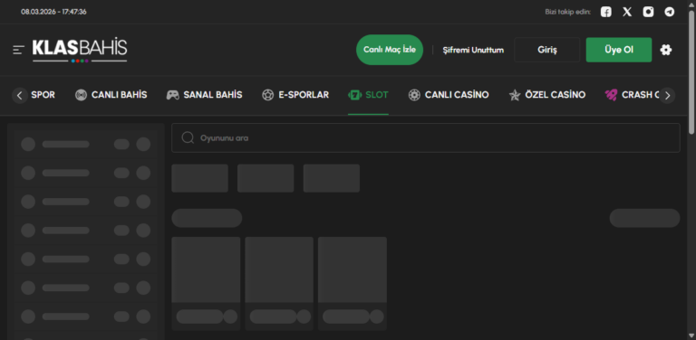 Klasbahis Slot Oyunları