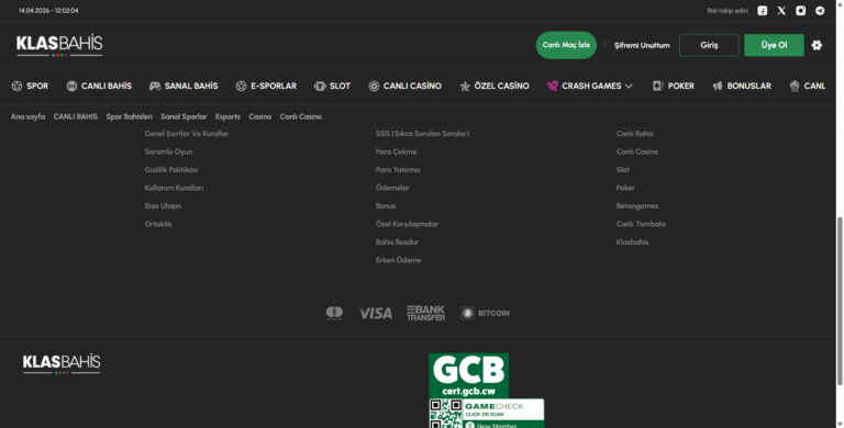 Klasbahis Yeni Bonuslar